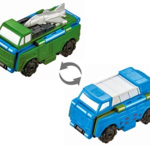 Машинка-трансформер Flip Cars 2 в 1 Дрон-транспортер и Уборочный автомобиль