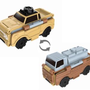 Машинка-трансформер Flip Cars 2 в 1 Парадный грузовик и Автоцистерна