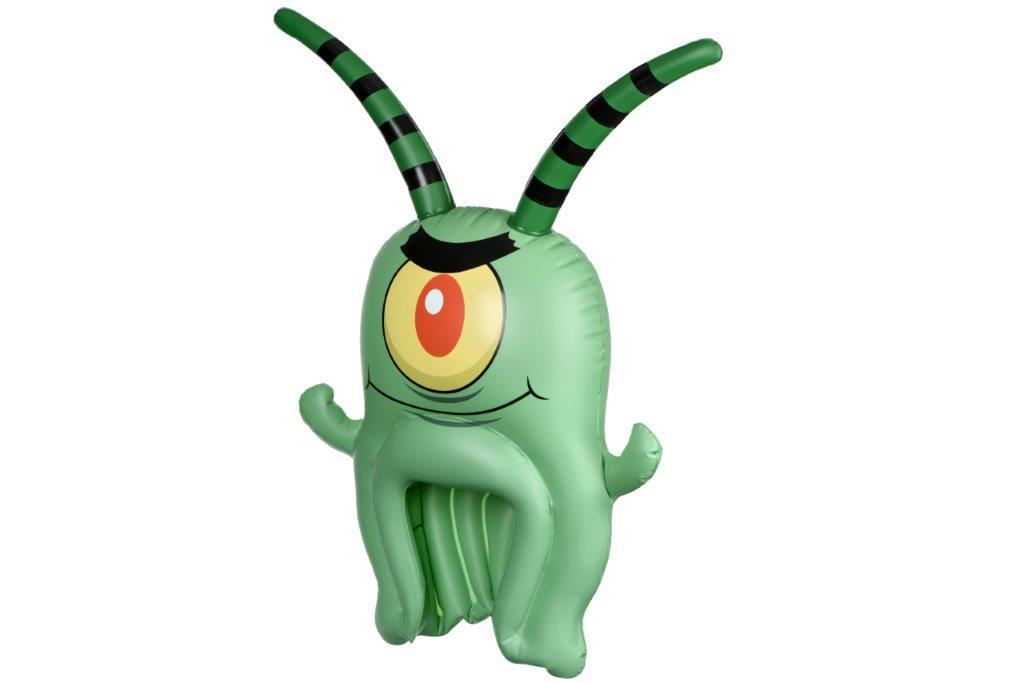 A toy-head attire SpongeBob SpongeHeads Plankton