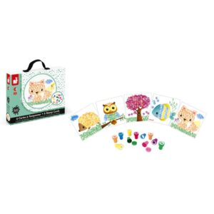 Cards with stamps Janod Animals J07777