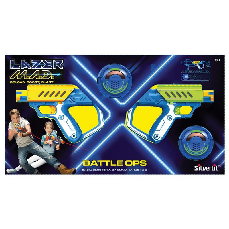Игрушечное оружие Silverlit Lazer M.A.D. Двойной набор (2 бластера, 2 мишени) LM-86845