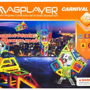 Конструктор Magplayer магнитный набор 72 эл. MPA-72