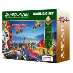 Конструктор Magplayer магнитный набор 112 эл. MPB-112