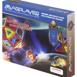 Конструктор Magplayer магнитный набор 30 эл. MPB-30