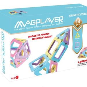 Конструктор Magplayer магнитный набор 14 эл. MPH2-14