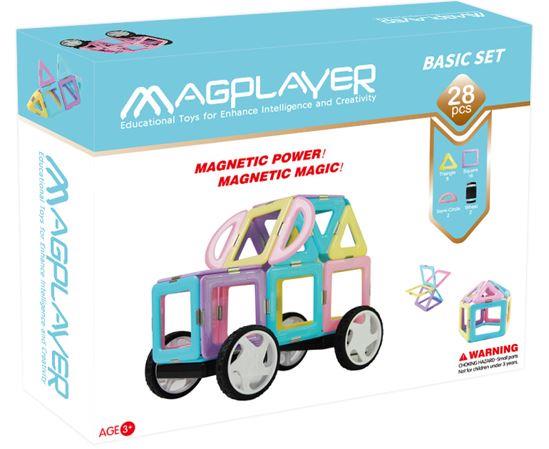 Конструктор Magplayer магнитный набор 28 эл. MPH2-28