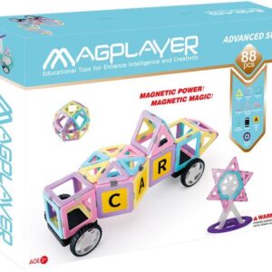 Конструктор Magplayer магнитный набор 88 эл. MPH2-88