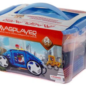 Конструктор Magplayer магнитный набор 64 эл. MPT-64