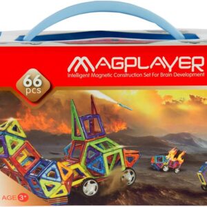 Конструктор Magplayer магнитный набор 66 эл. MPT-66