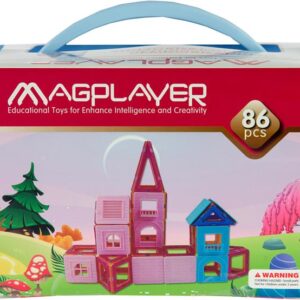Конструктор Magplayer магнитный набор 86 эл. MPT-86