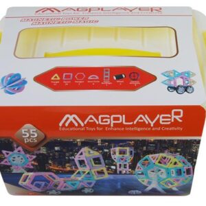 Конструктор Magplayer магнитный набор бокс 55 эл. MPT2-55