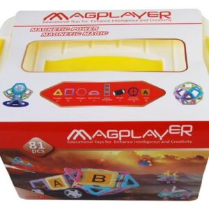 Конструктор Magplayer магнитный набор бокс 81 эл. MPT2-81