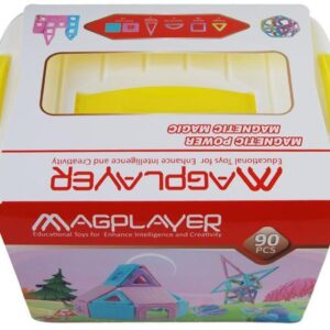 Конструктор Magplayer магнитный набор бокс 90 эл. MPT2-90