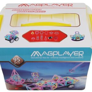 Конструктор Magplayer магнитный набор бокс 95 эл. MPT2-95