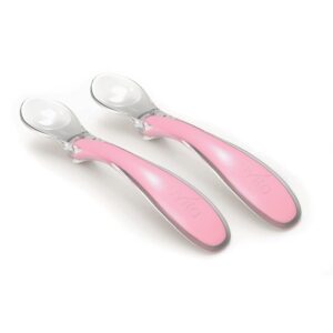 Набор силиконовых ложечек для кормления Nuvita Easy Eating 6м+ 2 шт. Розовый NV8480COOLPINK