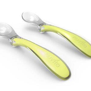 Набор силиконовых ложечек для кормления Nuvita Easy Eating 6м+ 2 шт. Салатовая NV8480Lime