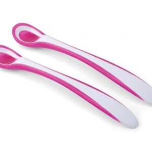 Набор ложечек с термоиндикатором Nuvita Easy Eating 6м+ 2 шт. Розовый NV8485Pink