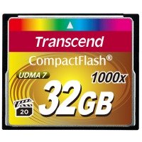 Карта пам'яті TRANSCEND Compact Flash 32 GB (1000X)