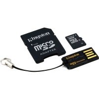 map memory KINGSTON microSDHC 32GB Class 10 +SD adapter +USB кардридер