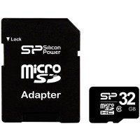 карта пам'яті SILICON POWER microSDHC 32 GB card Class 10 + адаптер