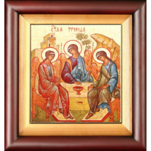Икона Святая Троица 25,5X23,5X4,5 см 01-010