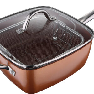 Пательня San Ignacio Optimum Copper з кришкою 24х24 см SG-6920
