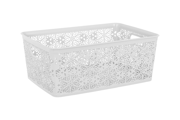 Корзина VIOLET HOUSE WHITE Ажур 0504 4 Ажур W б/кр. 14 л
