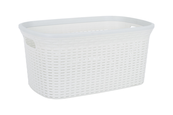 Корзина VIOLET HOUSE WHITE Роттанг 0774 4 Роттанг W б/кр. 40 л