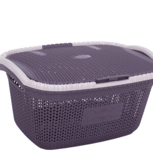 Корзина для білизни з кришкою VIOLET HOUSE PLUM Віолетта 1002 Віолетта PL 28 л
