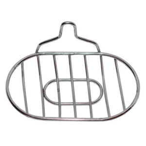 Soap-dish oval 13*9*4.5 cm chrome on Suction Cup Besser KM-0104