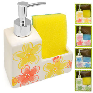 Batcher for liquid soap Meadow flowers 16.5х12.5х6 cm TD00618