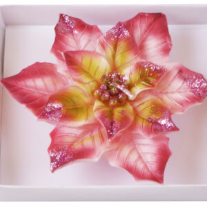 Decorative candle Пуансеттия 12 cm BonaDi Q00-148