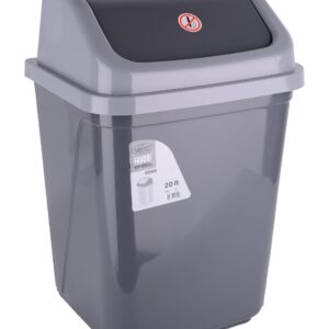 Корзина для мусора VIOLET HOUSE 0099 Grey-Grey с/кр. 20 л