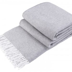 Plaid cotton 140 x 200 cm EXCLUSIVE St..gray Love You 4168