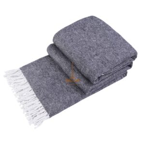 Plaid cotton 140х200 cm EXCLUSIVE the.gray Love You 4174