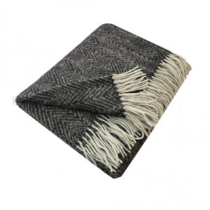 Plaid Merino 140х200 cm ЗИГ-ЗАГ the. gray Love You 4550