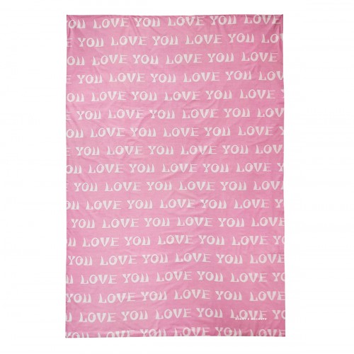 Простыня 150х215 см ранфорс Лав ю Love You Home 7629