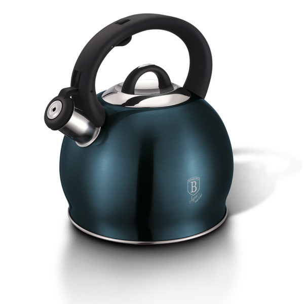 Чайник со свистком 3,0 л из нержавеющей стали Berlinger Haus Metallic Line AQUAMARINE Edition BH-1078/Уценка1