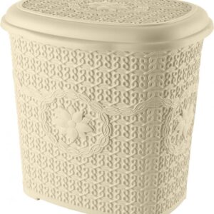 Корзина для зберігання з кришкою Asude Plastik 7.5 л ASD039-беж