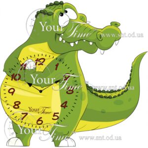 Clock wall Crocodile child 33 x 4,5 x 33 cm 05-215