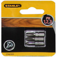 Акс.инстр Stanley Биты Ph1, Ph2, Ph3, 25мм, 3шт.