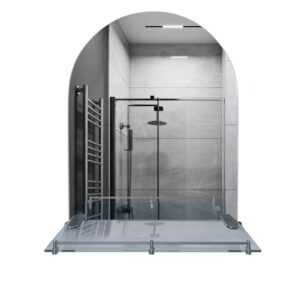 Mirror figure at bathroom from полочкой KRONER CV022928