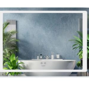 Mirror at bathroom KRONER Spiegel 70x100см c backlit sensory inclusion антизапотевание CV030035