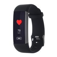 Fitness devices ERGO Fit Band HR BP F010 - Fitness tracker (Black)