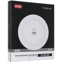 світло-до потолоч. ERGO STD SL Врез. Коло. 15W O190 220V 4100K Бел. н/д