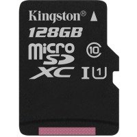 map memory KINGSTON microSDXC 128Gb Canvas Select U1 (R80/10W) no ad