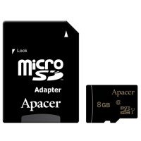 карта пам'яті APACER microSDHC 8GB UHS-I U1+adapter