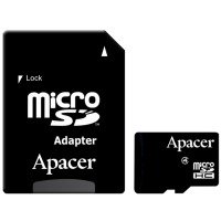 карта пам'яті APACER microSDHC 8GB Class 4+adapter