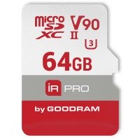 карта пам'яті GOODRAM microSDXC 64GB IRDM PRO UHS II V90 U3 (R280/W240)