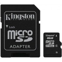 map memory KINGSTON microSDHC 8 GB Class 4 from SD адаптером